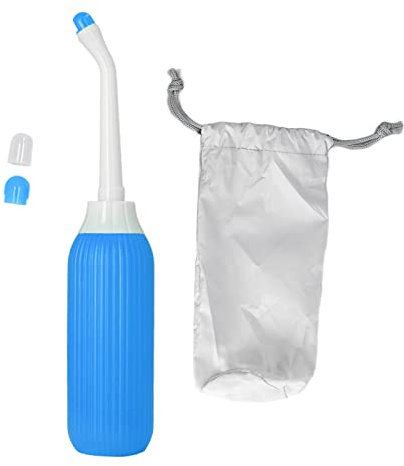 Bouteille Péri Post-partum à L'envers Maman Vaporisateur Bidet Portable pour Soins Post-partum Bouteille de Toilette D'hygiène Portable 500 Ml(Paon bleu)