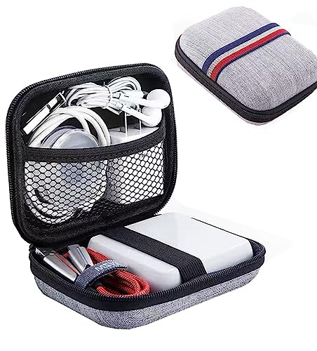 Bolsa Cables de Viaje Organizador Accesorios para Tableta,Bolsa organizadora de Accesorios electrónicos,Organizador Cables Viaje, Bolsa Universal Pequeño para Cables,Palos USB, ratón, Banco de energía