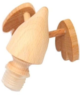 Wooden World - Weinflaschenverschluss im modernen Stil – Weinverschluss/wiederverwendbarer Korken – Entenform