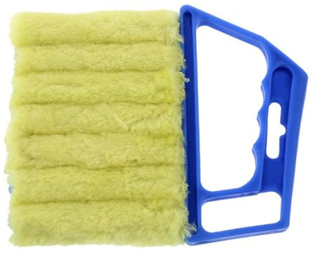Mini Spazzola per la Pulizia delle Persiane, Manico Portatile Multiuso Anti-pelucchi, Durevole in PP e Fibra, Ampia Applicazione (BLUE)