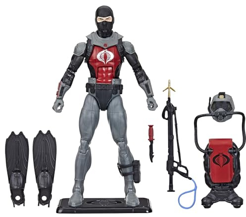 G.I. Joe Classified Series Retro Cardback Cobra EEL, Collectible 6 Inch Action Figure with 7 Accessories