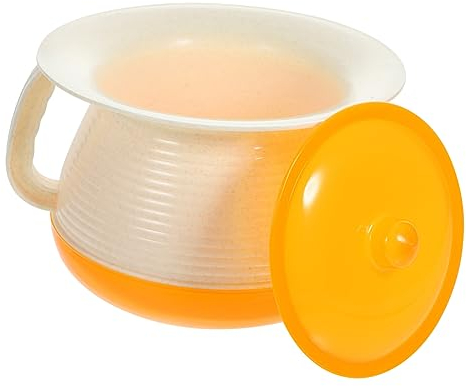 minkissy Toiletteneimer Bett 2st Urinal Für Kindertöpfe Klein Urinale Bettpfannen Urinflasche Für Weiblicher Urineimer Bettpfanne Aus Ältere Bettpfanne Alt Plastik Tragbar Mann
