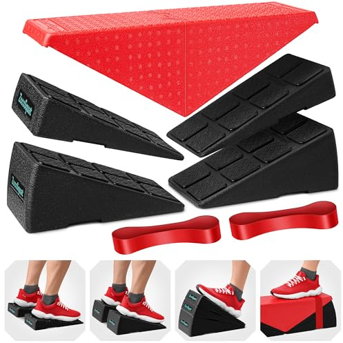 Squat Wedge – Kniebeugen-Keil-Block 235,9 kg Tragkraft – Schrägbrett für Wadendehnung – Wadendehner, schräges Brett – Yoga-Blöcke