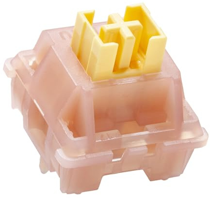 KPREPUBLIC Outemu Silent Peach V3 - Interruptor táctil lineal para teclado mecánico POM PA66 lubricado de fábrica (OTM V3 Silent Peach Switch x90)