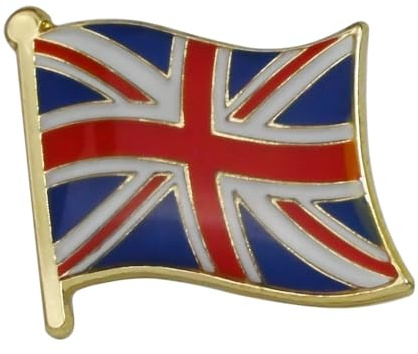 Lot de 10 épinglettes de 16 mm avec drapeau de l'Union britannique, pour homme et femme