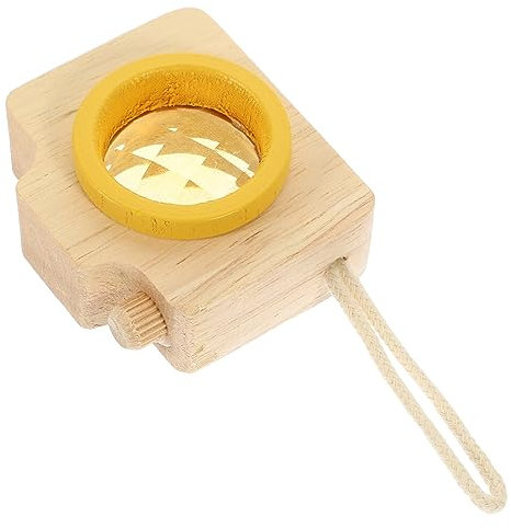 MOLUCKFU Holz Kaleidoskop Pädagogisches Spielzeug Für Junge Mädchen Miniatur Kamera Zum Lernen Und Entdecken Dekoratives Accessoire Für Schreibtisch
