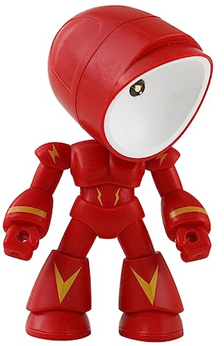 HOLIDYOYO Bedroom Night Lamp and Reduce Eye Fatigue Features Robot Shape Boys and Girls with Decorative Effect Battery Powered Cute Desk Lamp with PVC Material, for Shops and Bars