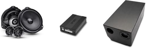 Option Soundupgrade V2 compatible con Citroen Jumper | Sistema de sonido Plug & Play con amplificador DSP de 6 canales y Rock-1 pasivo subwoofer y altavoz frontal