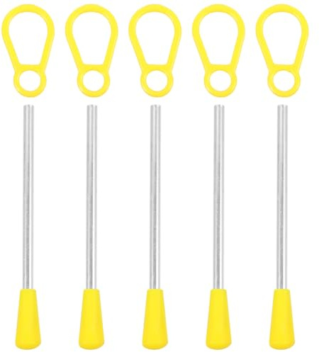 ERINGOGO Triangle Iron Mallets and Percussion Sticks Set for Beginners 5.11 Inch Handheld Triangle Instrument Accessory with Comfortable Grip for Classroom and Home Music Education