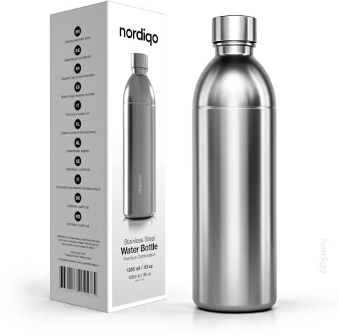 Nordiqo Edelstahlflasche 1.3L für Aarke Carbonator 3 & Smeg | Nordiqo Edelstahlflasche 1.3L für Aarke Carbonator 3 & SMEG
