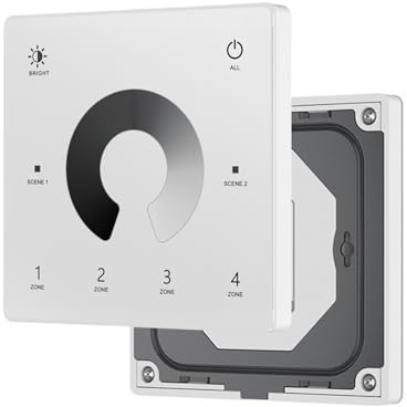 DC12V 24V 36V LED Dimmer PWM 2.4G Regolazione della luminosità Touch Interruttore di controllo remoto Luce LED monocromatica V1(4-Zone TW1-4W)