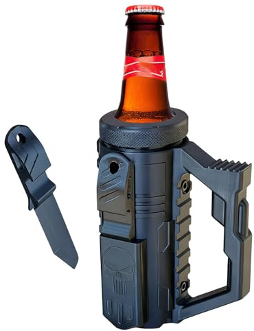 Aakluk -Style Tacticals Isoleringsärm | Bärbar Party Beverage Holder Isolation Sleeve med ölöppnare | Beer Coozies för flaskor och kannor | Present för män