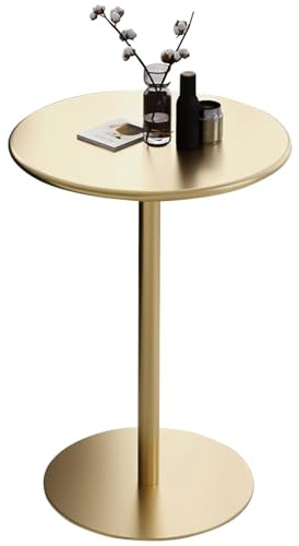 Runt bistrobord med metalltopp och robust bas högt cocktailbord för hemmakontor kök och matsal 40 x 56 cm cirkulärt barbord