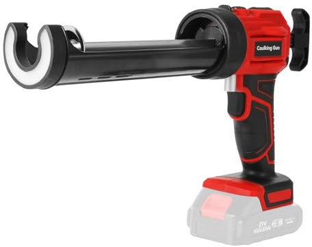 Pistolet à Cartouche Sans Fil 18V, Pistolet Silicone Électrique 300ml, Moteur Sans Balais, 4 Vitesses Réglables avec LED, Professionnel pour Rénovation, Calfeutrage et Étanchéité (Sans batterie)