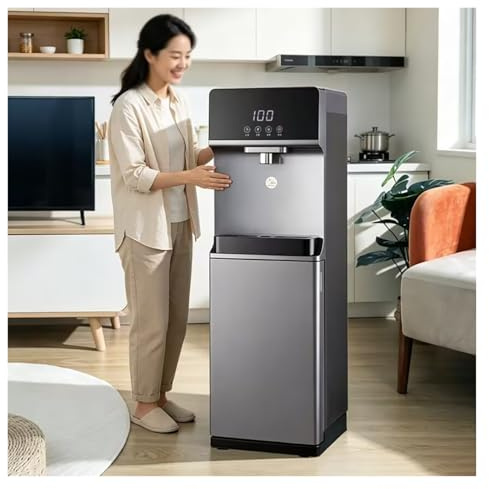 Dispensador Agua Enfriador De Agua De Pie Se Calienta En 3 Segundos, 5 Ajustes Temperatura Dosificador Aguas Garrafas 5 Y 8 litros Carga Inferior Ideal para Té Y Café, Uso Comercial