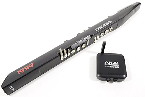 Akai Professional EWI5000 - Kabelloses, Batteriebetriebenes Elektronisches Blasinstrument mit Integrierter Sound-Library, Schwarz