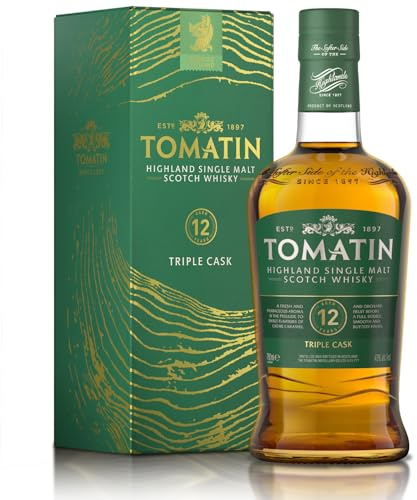 Tomatin 12 Years Old BOURBON & SHERRY CASKS 43% Vol. 0,7l in Geschenkbox