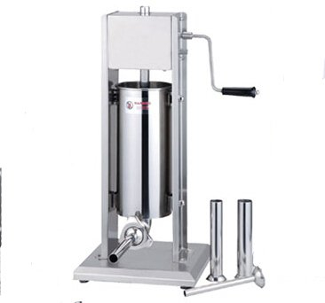 Zwei Speed Commercial Restaurant Vertikal Edelstahl Wurstfüllmaschine Wurst Maker Wurstfüller 5L