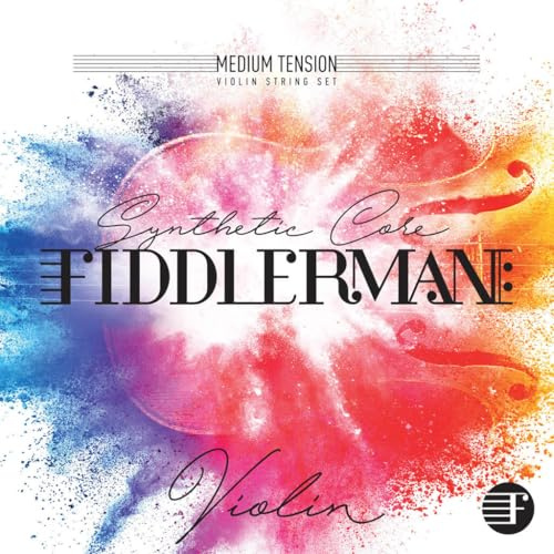 Fiddlerman Violinensaiten-Set, synthetischer Kern mit Kugelkopf für 1/4 Größe
