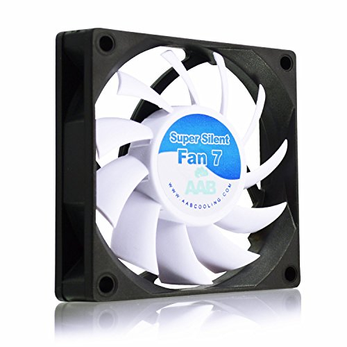AABCOOLING Super Silent Fan 7-70mm Ventilateur pour Boîtier et Imprimante 3D Silencieux et Efficace avec 4 Pads Anti Vibrations, 12V, Ventilation PC, 7cm, Ventilo PC, Fan PC 17,3 dB(A) 29 m3/h
