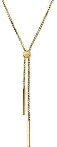 LIEBESKIND BERLIN Damen Schmuck - Verstellbare Y-Halskette und Ohrringe aus Edelstahl in verschiedenen Farben – Zeitlos, Alltagstauglich & Elegant
