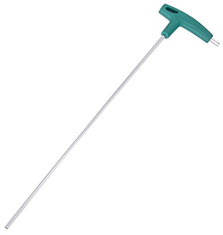 sourcing map T Griff Sechskantschlüssel 4mm Metrischer Chrom-Finish DE
