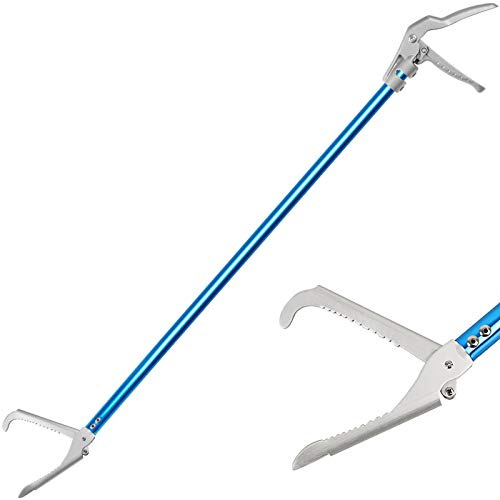Ouronehome 60 Professional All-Aluminum Alloy Snake Tong Reptile Grabber Rattle Snake Catcher Wide Jaw Handling Tool with Lock