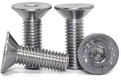 Senkkopfschrauben mit Innensechskant (ISK) - M6x16 - (25 Stück) - DIN 7991 / ISO 10642 - Vollgewinde - Senkschrauben - Werkstoff: Edelstahl A2 V2A