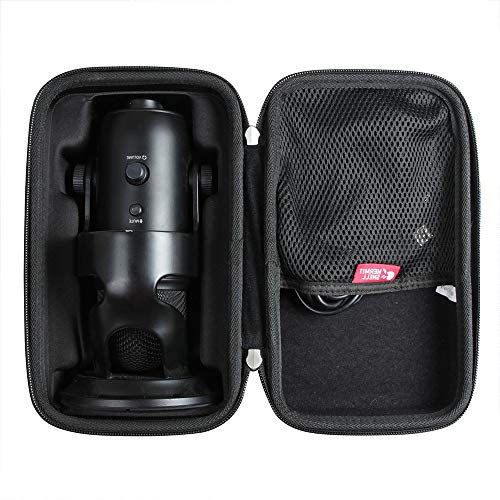Hermitshell Étui de voyage pour micro USB/Yeti Pro Bleu