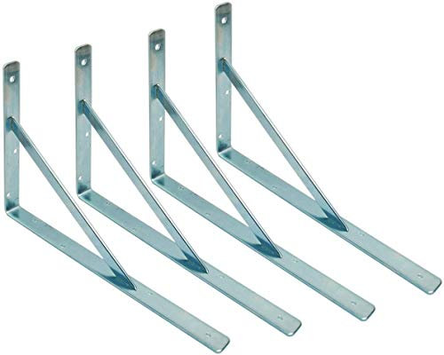 Systafex® 4x Regalträger Schwerlastkonsole Winkelträger Regalwinkel Konsole Regalhalter 550 x 360mm verzinkt