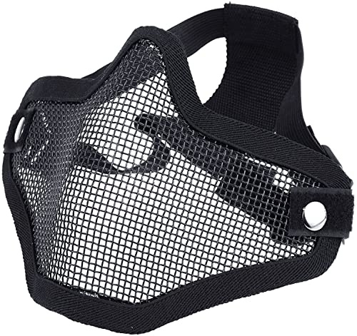 Airsoft Half Face Mask (Black)