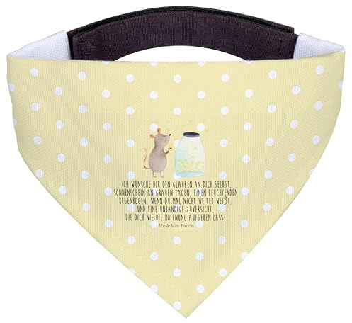 Mr. & Mrs. Panda Hundehalstuch S Maus Sterne - Geschenk, Schwangerschaft, Halstuch, Kindergeburtstag, Geburtstag, Träume, Kleine Hunde, Lustige Sprüche, Tuch, Geburt
