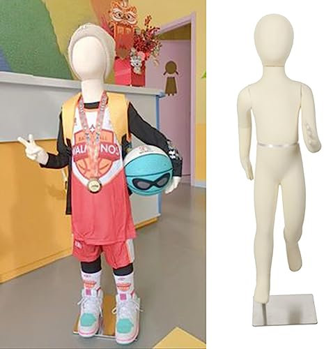 Kleiderpuppe Schneiderpuppe Kind Schaufensterpuppe Ganzkörperpuppe Zum Nähen 1 2 3 4 5 6 7 8 9 10 11 12 13 14 Jahre Alt, Styropor Benennbar Ankleideform Für Baby, Jungen & Mädchen ( Size : 6 years old
