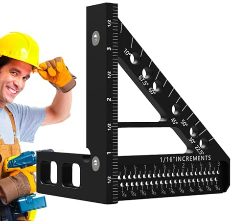 -Mehrwinkel-Lineal – Schreiner-Messlineal, Layout-Messwerkzeug, Dreiecks-Lineal, hochpräzises Layout-Messwerkzeug für Ingenieure, Schreiner