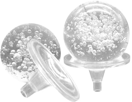 POPETPOP 2pièces Boules Décoratives Sphériques Verre Lot pour Aquarium Fontaine Et Décoration Intérieure