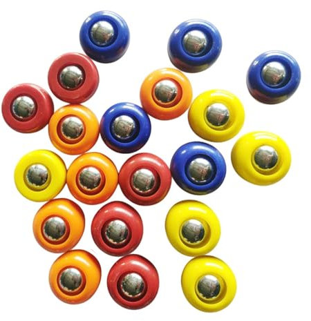 Harilla Discos de Repuesto para Mini tejo, Juego de Rodillos para Tablero, Cuentas deslizantes para Escritorio, Accesorios para Juegos de Curling de Mesa, 20 Piezas 2 X 1.56