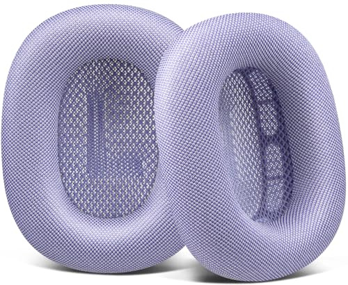SOULWIT Ersatz Ohrpolster für AirPods Max Over-Ear-Kopfhörer, Ersatzpolster Polster mit strapazierfähigem Mesh-Stoff, weicherem Schaumstoff