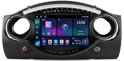 WOMGKDA 9 Inch Car Stereo Radio Android 13 for BMW Mini Hatch R50 2000-2006 Car Multimedia Player with GPS SWC Backup Camera Bluetooth Hands Free DVR HD Camera HD Touch Screen(S10 2+32G)