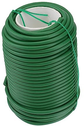 SWOOMEY Attache pour Plantes de Jardinage 1 Rouleau, Fil Caoutchouc Vert