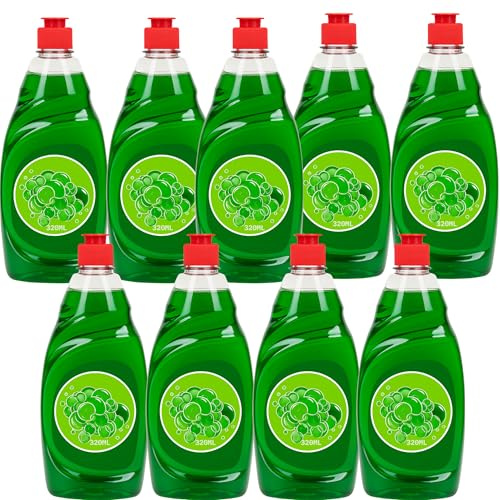 Original Washing Up Liquid – Bulk Buy Dishwashing Liquid Pack – Long-Lasting Grease Removal – Powerful Dish Soap for Sparkling Clean Dishes – Fresh Scent (Pack of 9)