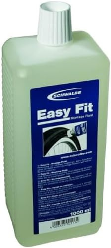 Schwalbe Easy Fit Montageflüssigkeit – 50 ml Schwammdose oder 1 L Nachfüllflasche – Reifenmontage-Fluid für Fahrradreifen, Tubeless, Draht- & Faltreifen – für mühelose Reifenmontage