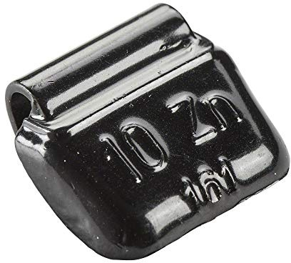 Hofmann Power Weight 100x Schlaggewichte Stahlfelgen schwarz 10g | Auswuchtgewichte schwarz | Wuchtgewichte Stahlfelge Reifenwechsel Auto