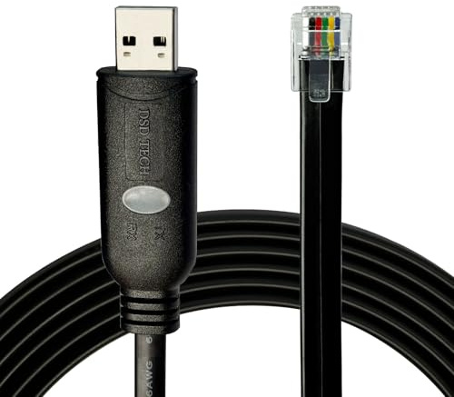 DSD TECH SH-RJ12A Serielles USB zu RJ12 6P4C Kabel für APC PDU ATS(5.9FT/1.8M)