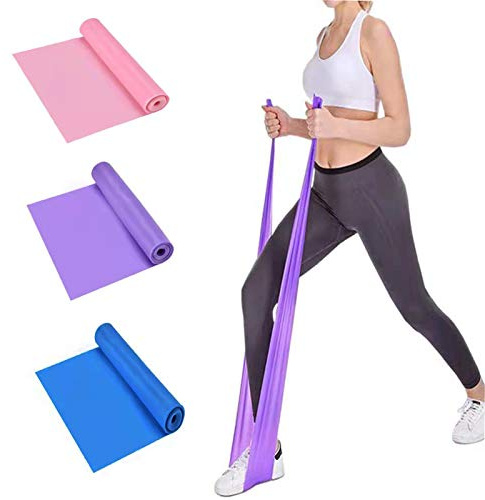 AILIFE Resistance Bands Set Women Men, Set of 3 Skin-Friendly Exercise Bands with 3 Resistance Levels, 1.5M Workout Resistance Bands Set for Strength Training,Yoga,Pilates,Fitness