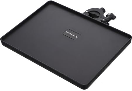 Operitacx Vassoio Universale per Microfono, Vassoio Regolabile per Microfono con Clip su Supporto di Servizio per Stand di Spartiti, Streaming dal, Karaoke, Registrazione (22 x 16,5 cm)