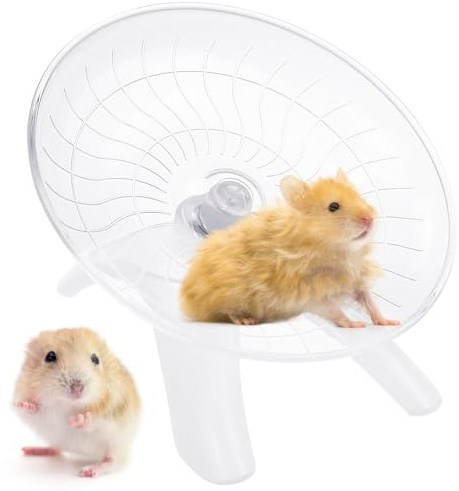 Ruota per Esercizi in Plastica per Animali di Piccola Taglia, 18cm Ruota Per Criceto, Ruota per Criceto Silenziosa in Plastica, per Esercizi per Criceti, Ricci, Piccoli Animali Domestici