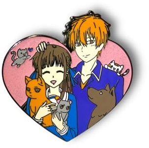 FRUIT BASKET PIN FRUIT BASKET ENAMEL PINS FRUIT BASKET ANIME MERCH FRUIT BASKET MANGA PIN FRUIT BASKET FIGURE PIN FURIT BASKET ANIME STUFF, Zinc, hard enamel