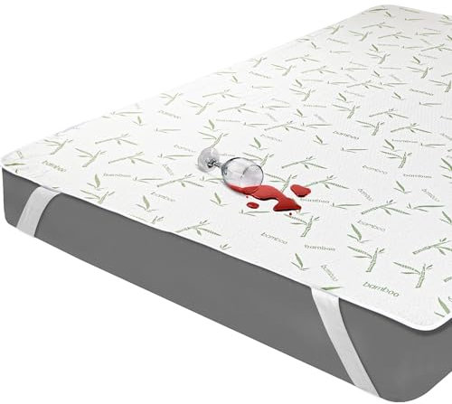 Utopia Bedding Matratzenschoner 200 x 200 x 30 cm Wasserdicht, Weiche Viskose, Mit Elastisch Eckbändern, Oeko-TEX Zertifiziert Matratzenauflage Atmungsaktive, Matratzenschutz