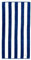 MOMOMUS Toalla de Playa de Algodón Velour 100% - Rayas Cabana, Suave y Ultraabsorbente - Ideal como Toalla de Playa Grande Antiarena y Toalla de Piscina Grande - Azul, 90x180 cm