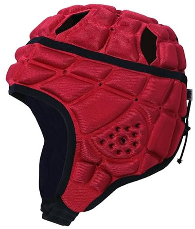 Kids Rugby Headguard, Junior Rugby Helmet Scrum Cap, Football Goalkeeper Padded Helmet Anti-Collision Headgear, Teen Boys Girls Sports Helmet Protective Gear for Rugby, Soccer, Baseball